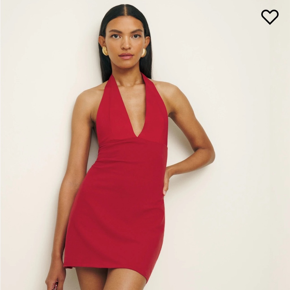 Reformation knit red lipstick dress like new size small S worn once for pics
